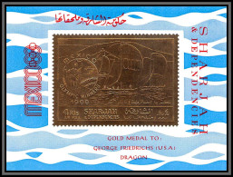 Sharjah - 2251 BF A 46 A Sailing Overprint Winners FRIEDRICHS Jeux Olympiques Olympics MEXICO 1968 OR Gold 1969 ** MNH  - Schardscha