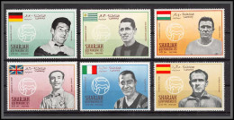 Sharjah - 2246/ N°503/508 A Fritz Walter Di Stefano Puskas Matthews Schiaffino Football Players Soccer Neuf ** MNH 1969 - Schardscha