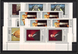 Sharjah - 2231/ N°448/455 AMERICAN PAINTINGS Tableau (Painting) Neuf ** MNH Lot De 20 Tiumbres Kennedy Don Blocs Paires. - Schardscha