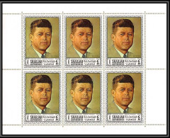 Sharjah - 2227/ N°454 A Rockwell Kennedy American Paintings Tableau (Painting) Neuf ** MNH Feuille Complete (sheet) - Kennedy (John F.)