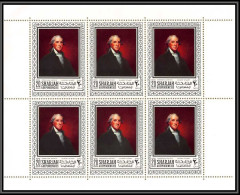 Sharjah - 2226/ N°448 A Stuart American Paintings Tableau (Painting) Neuf ** MNH Feuille Complete (sheet) - Schardscha