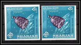 Sharjah - 2208/ N°59 A/B Satellite Relay + Non Dentelé Imperf Neuf ** MNH Espace (space) - Sharjah