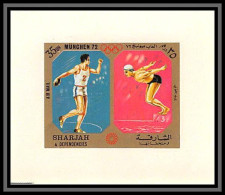 Sharjah - 2187/ N°947 Discus Swimming Munich 1972 Jeux Olympiques Olympic Games Miniature Deluxe Sheet Neuf ** MNH - Ete 1972: Munich