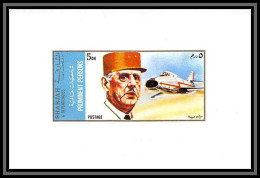 Sharjah - 2185/ N°882 De Gaulle And Aircraft Avions Miniature Deluxe Sheet Neuf ** MNH - Schardscha