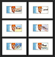 Sharjah - 2173/ N° 882/887 De Gaulle And Aircraft Avions Helicpter Rafale Mirage Concorde Deluxe Sheets Neuf ** MNH - Schardscha