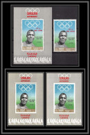 Sharjah - 2100b 510 A/B Jesse Owens 1936 Jeux Olympiques Olympic Games ** MNH Deluxe Sheet 1968 Perf Imperf Khor Fakkan - Schardscha