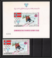 Yemen Royaume (kingdom) - 4247 N°534 Jeux Olympiques Olympic Games Grenoble 1968 Deluxe Miniature Sheets Neuf ** MNH - Inverno1968: Grenoble