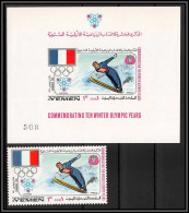 Yemen Royaume (kingdom) - 4245 N°529 Ski Jumping Jeux Olympiques Olympic Games Grenoble 1968 Deluxe Sheets Neuf ** MNH - Inverno1968: Grenoble