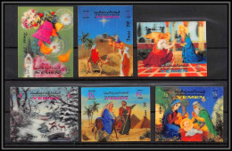 Yemen Royaume (kingdom) - 4235/ N°1087/1092 B Christmas 1970 Tableau (Painting) 3d Stamps Neuf ** MNH - Weihnachten