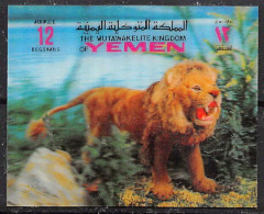 Yemen Royaume (kingdom) - 4233d/ N°1059 B Lion Félin 3d Stamps Neuf ** MNH 1970 - Big Cats (cats Of Prey)