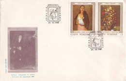 A24808 - Paintings FDC Romania 1990 - FDC