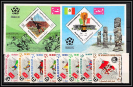 Yemen Royaume (kingdom) - 4184/ N°979/986 A + 191/192 A World Cup Mexico 1970 Stadium Football Soccer Neuf ** MNH - Yemen