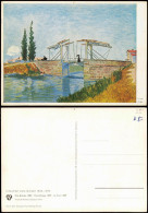 Künstlerkarte: VINCENT VAN GOGH Die Brücke The Bridge Le Pont 1950 - Schilderijen