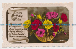 R662513 Loving Birthday Wishes. Many A Wish For Happiness. Windsor Series. RP - Monde