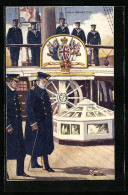 Artist's Pc Here Nelson Fell, An Deck Eines Englischen Kriegsschiffs  - Oorlog