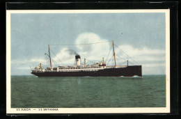 AK Passagierschiff SS Suecia Auf Hoher See  - Steamers