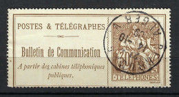 FRANCE Téléphones Ca.1910:  Le Y&T 25 Avec TB Obl. CAD "Berrouag (Algérie)" - Telegraph And Telephone