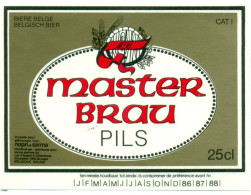 Oud Etiket Bier Master Brau Pils  - Brouwerij / Brasserie Bavik Te Bavikhove - Beer