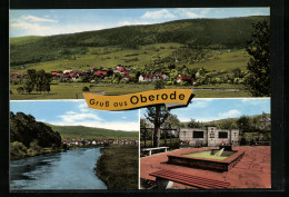 AK Oberode, Denkmalstätte, Partie Am Wasser, Ortsansicht  - Other & Unclassified