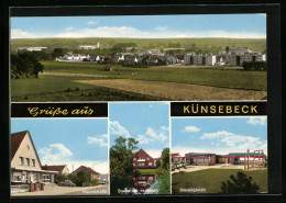 AK Künsebeck, Hauptstrasse, Bauernhof Im Hagen, Kindergarten  - Hagen