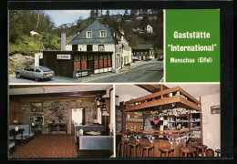 AK Monschau /Eifel, Gasthaus International, St.-Vither-Strasse 32  - Monschau