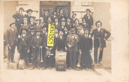 Ville D'AUBIN (Aveyron) - Les Conscrits De La Classe 1911 - Carte-Photo, Voyagé (2 Scans) - Autres & Non Classés