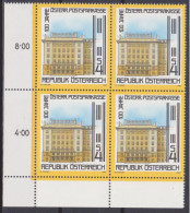 1983 , Mi 1728 ** (1) - 4er Block Postfrisch -  100 Jahre Österreichische Postsparkasse - Unused Stamps