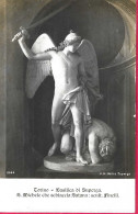 FINELLI - S. MICHELE SCHIACCIA SATANA - BASILICA SUPERGA - FORMATO PICCOLO - VIAGGIATA 1916 DA SUPERGA - ANNULLO TONDO R - Sculptures
