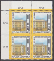 1983 , Mi 1728 ** (3) - 4er Block Postfrisch -  100 Jahre Österreichische Postsparkasse - Nuovi