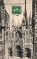 FRANCE - Rouen - La Cathédrale - La Façade - Le Portail Principal Et Les Tourelles - LL - Carte Postale Ancienne - Rouen