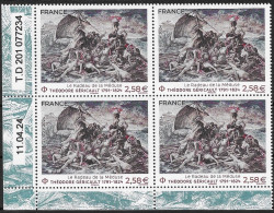 FRANCE 2024 - Bloc De 4 Coin Daté  - 2024 THÉODORE GÉRICAULT 1791-1824 Le Radeau De La Méduse -  Neuf ** - Unused Stamps