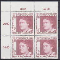 1983 , Mi 1729 ** (1) - 4er Block Postfrisch -  100. Geburtstag Von  Dr. Hildegard Burjan - Nuovi