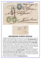 M004 - LETTERA VIA DI SVIZZERA X GUERRA CON TESTO 1866 DA TRIESTE A TOSCOLANO - 2^ DATA NOTA!! - Storia Postale