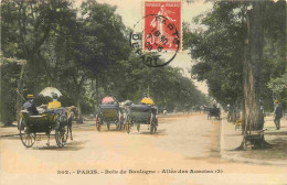 75 - Paris 16 - Bois De Boulogne - Allée Des Acacias - Animée - Colorisée - CPA - Oblitération Ronde De 1909 - Voir Scan - Arrondissement: 16