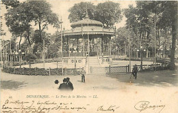 59 - Dunkerque - Le Parc De La Marine - Animée - Kiosque à Musique - Précurseur - Oblitération Ronde De 1902 - CPA - Voi - Dunkerque
