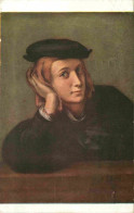 Art - Peinture - Raphael Sanzio - Portrait De Jeune Homme - Musée Du Louvre De Paris - CPA - Voir Scans Recto-Verso - Peintures & Tableaux