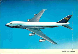 Aviation - Avions - Boeing 747 - Compagnie BOAC - CPM - Voir Scans Recto-Verso - 1946-....: Modern Tijdperk