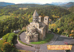 63 - Saint Nectaire - L'Eglise Romane - Vue Aérienne - CPM - Carte Neuve - Voir Scans Recto-Verso - Saint Nectaire