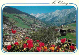 74 - La Clusaz - Le Village - Le Téléphérique De Beauregard - La Chaine Des Aravis - CPM - Voir Scans Recto-Verso - La Clusaz