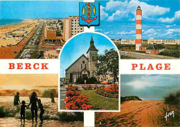 62 - Berck Sur Mer - Multivues - Baignade - Phare - Blasons - Plage - CPM - Voir Scans Recto-Verso - Berck