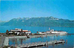 Suisse - Lausanne - Ouchy - Le Débarcadère Et Le Restaurant Le Lacustre - CPM - Voir Scans Recto-Verso - Sonstige & Ohne Zuordnung