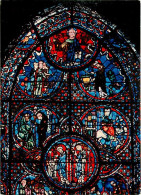 28 - Chartres - Intérieur De La Cathédrale Notre Dame - Vitraux Religieux - Partie Supérieure Du Vitrail Relatant La Vie - Chartres