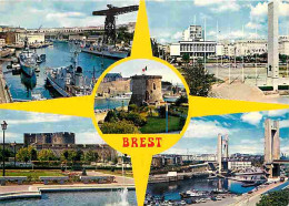 29 - Brest - Multivues - Bateaux - Voir Scans Recto Verso  - Brest