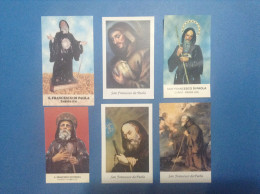 Lotto Da 6 Santini Holy Card San Francesco Di Paola Santino - Devotion Images