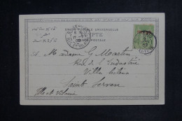 PORT SAÏD - Carte Postale De Port Saïd Pour St Servan En 1902- L 153208 - Briefe U. Dokumente