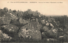 FRANCE - Forêt De Fontainebleau - Barbizon - Vue Sur Les Rochers D'Apremont Et La Plaine - Carte Postale Ancienne - Fontainebleau