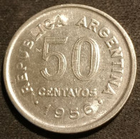 ARGENTINE - ARGENTINA - 50 CENTAVOS 1956 - San Martín - KM 49 - Argentinië