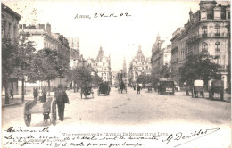CPA Carte Postale  Belgique Anvers Vue Perspective De L'Avenue De Keyser Et Rue Leys 1902 VM81402ok - Antwerpen
