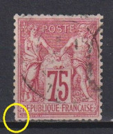 France: Y&T N° 71 (dents Courtes) Oblitéré. TB !  - 1876-1878 Sage (Typ I)