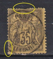 France: Y&T N° 93 (dents Courtes) Type II Oblitéré. TB !  - 1876-1898 Sage (Type II)